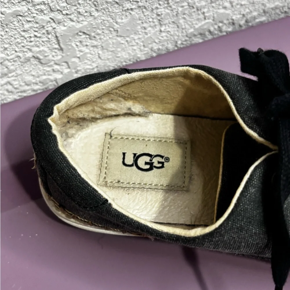 UGG Gray and Tan Flats